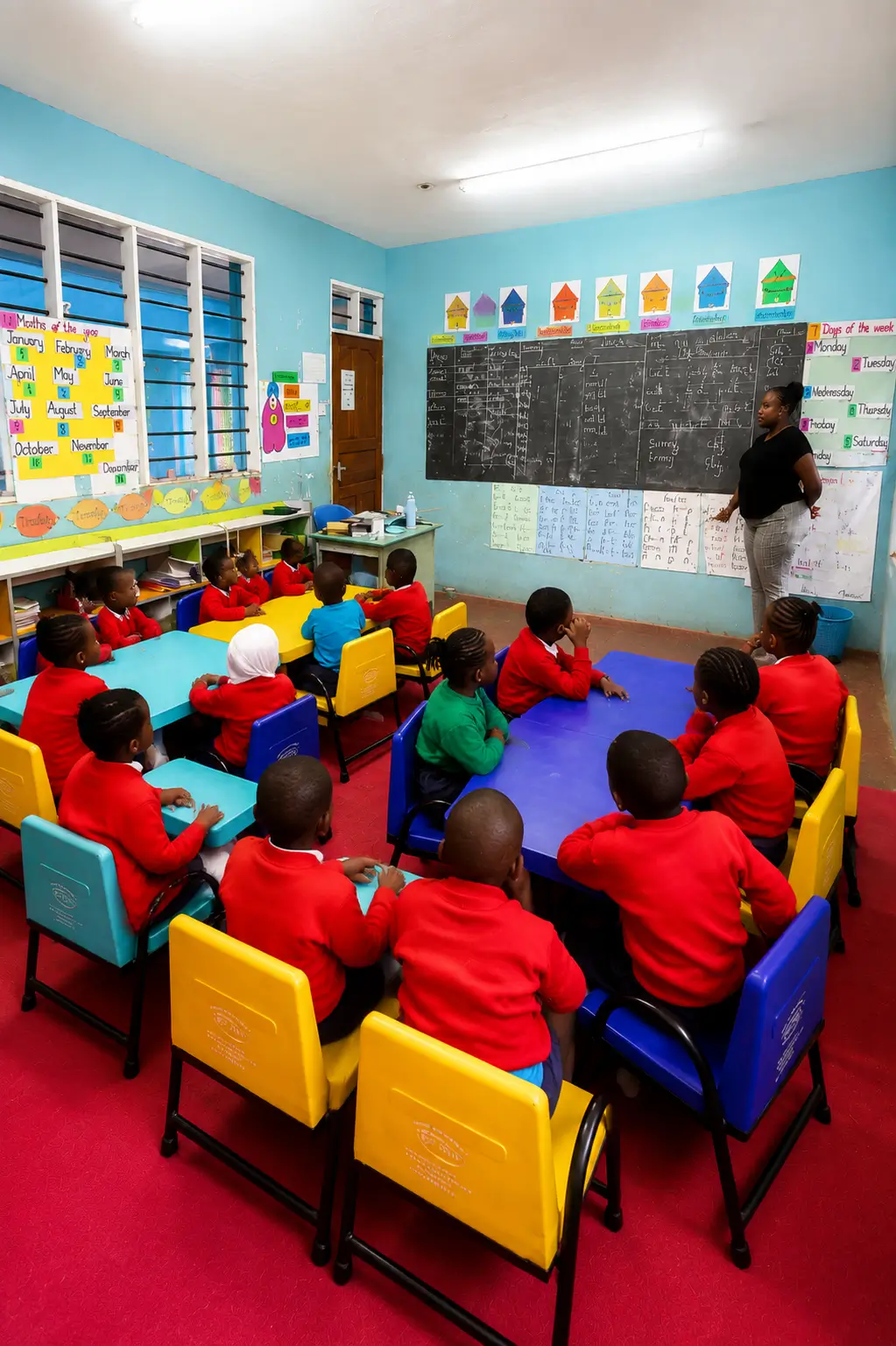 Distar School pupils learning in class